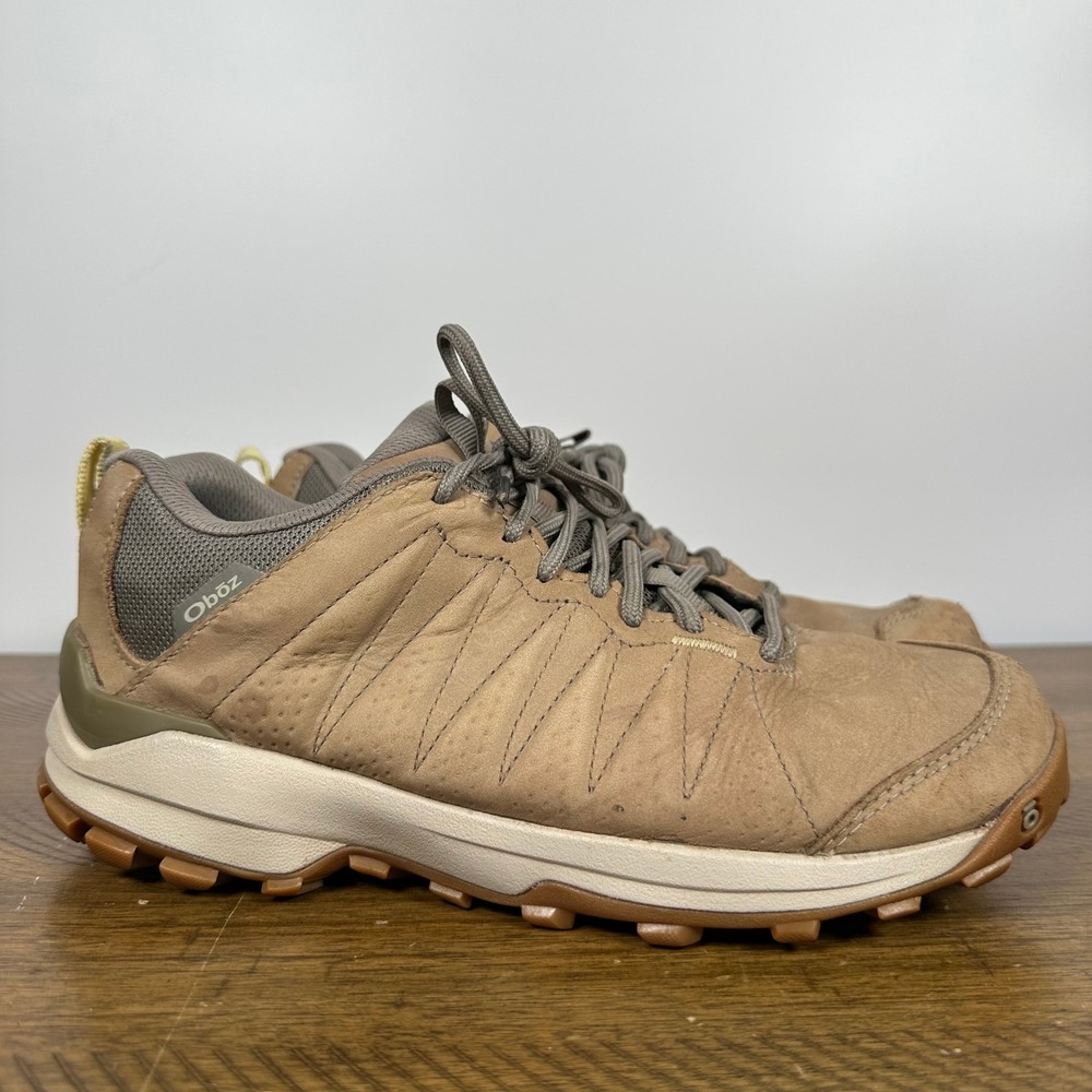 Oboz Hiking Shoes Womens 8.5 Brown Sypes Low B-Dry Leather Trail Walking Outdoor